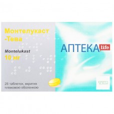 МОНТЕЛУКАСТ-ТЕВА таблетки, п/плен. обол., по 10 мг №28 (7х4)